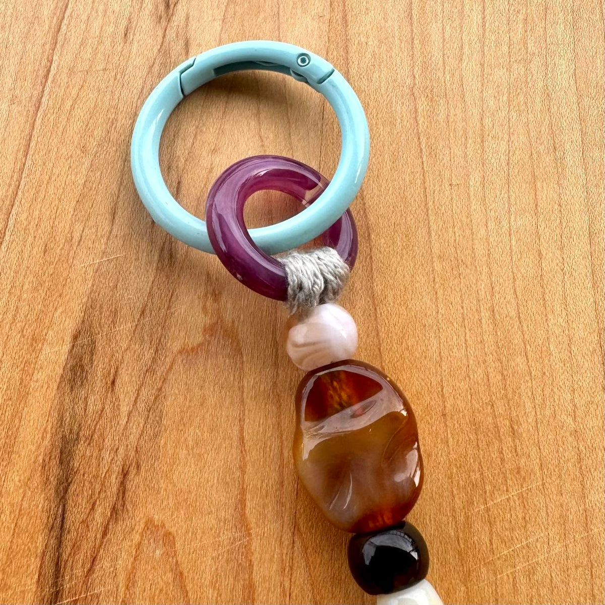 Beaded Bag Charm - Handmade