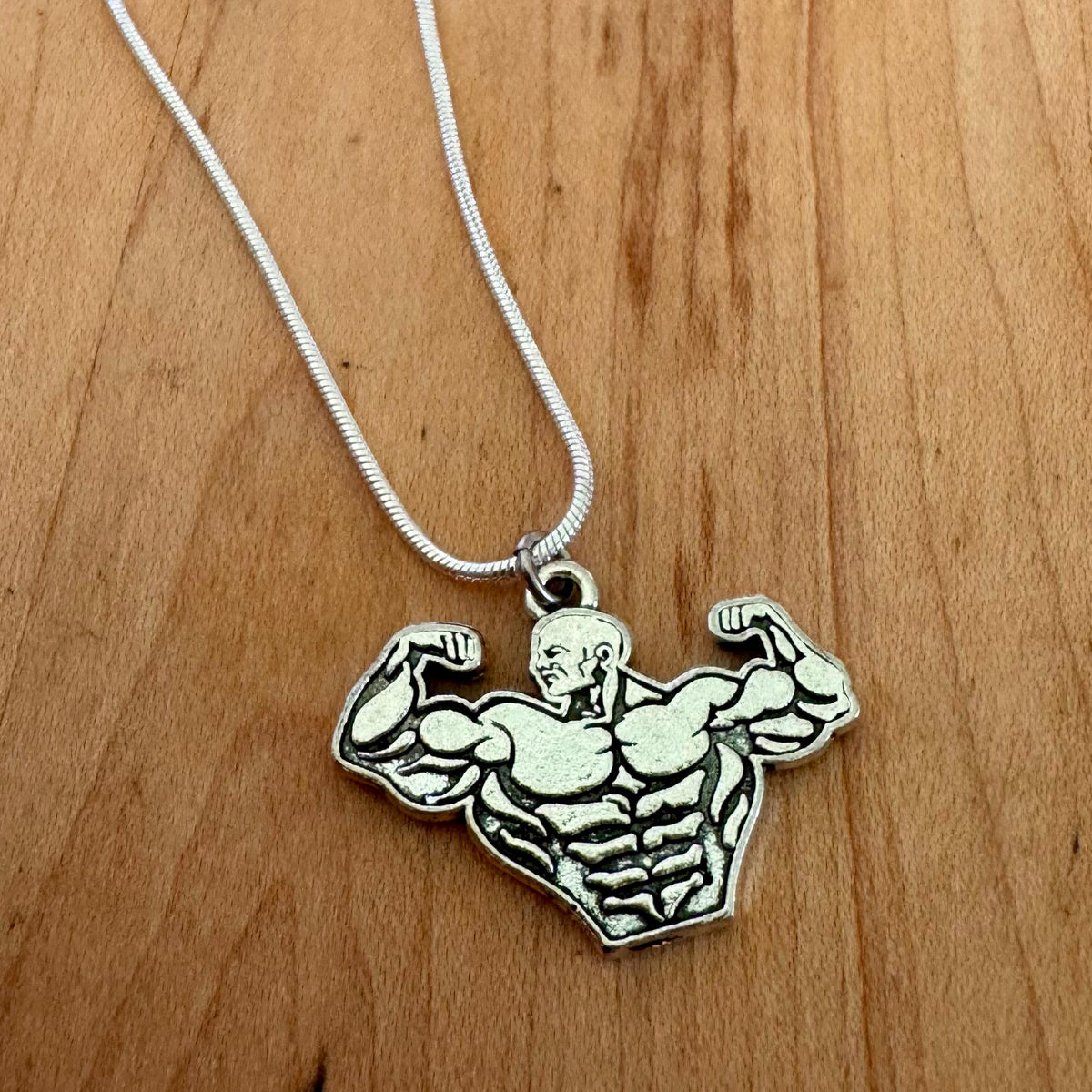 Bodybuilder Pendant Necklace
