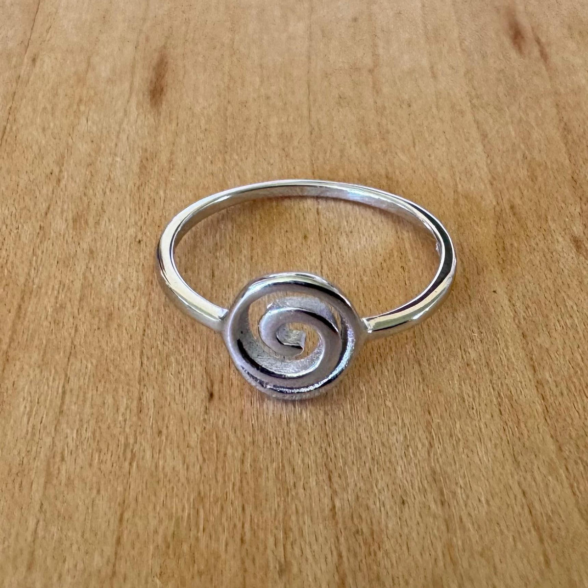 Sz 6.5 Spiral Ring - Sterling Silver