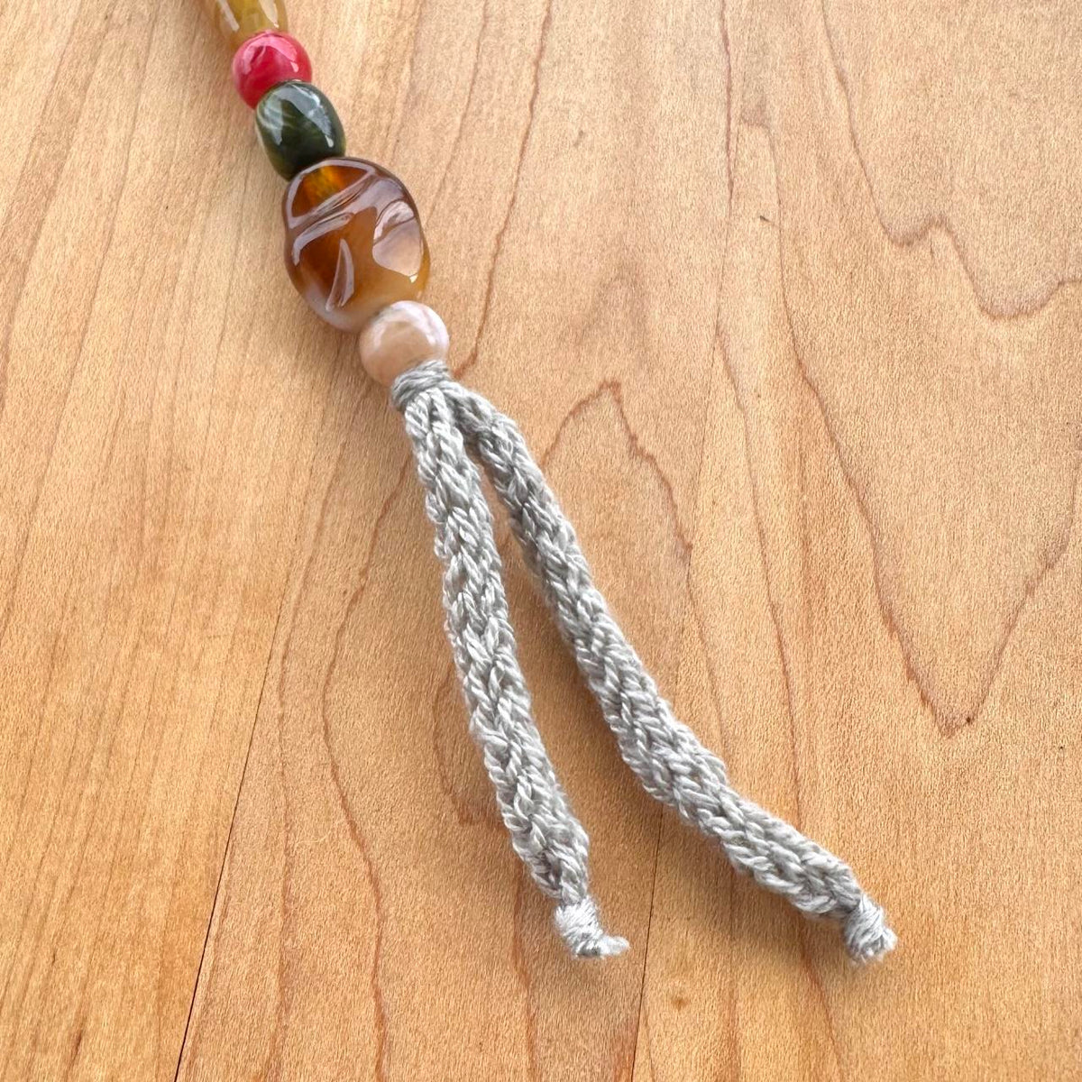 Beaded Bag Charm - Handmade