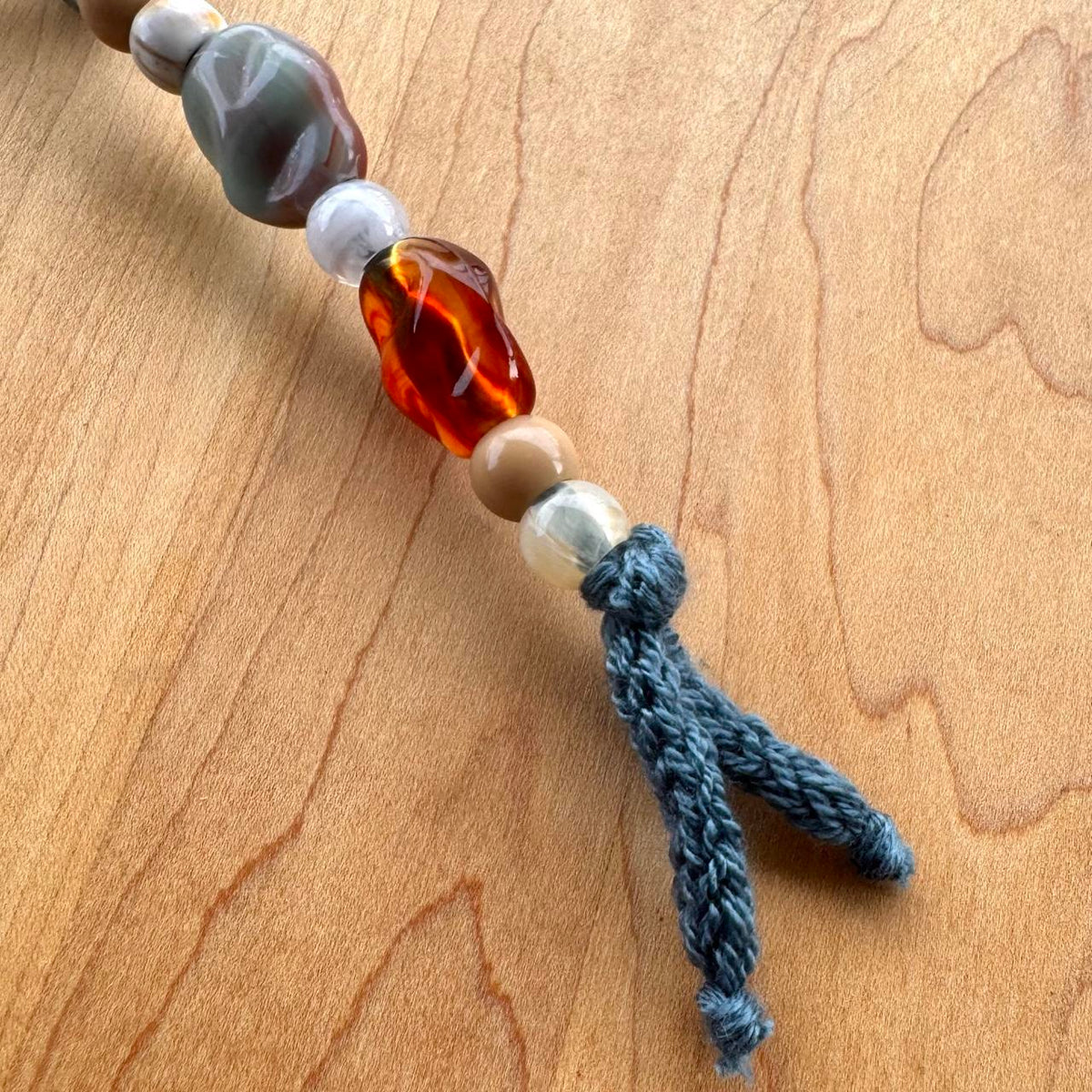 Beaded Bag Charm - Handmade