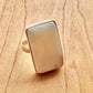 Large Mother Of Pearl Ring - Sterling Silver