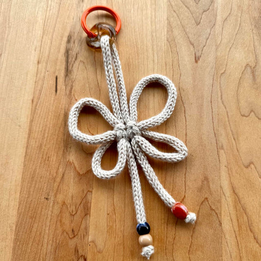 Butterfly Knot Bag Charm - Handmade