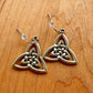 Celtic Knot Earrings - Silver Tone
