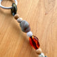 Beaded Bag Charm - Handmade