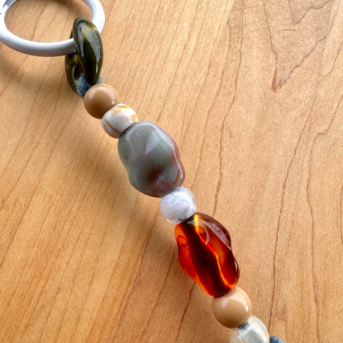 Beaded Bag Charm - Handmade