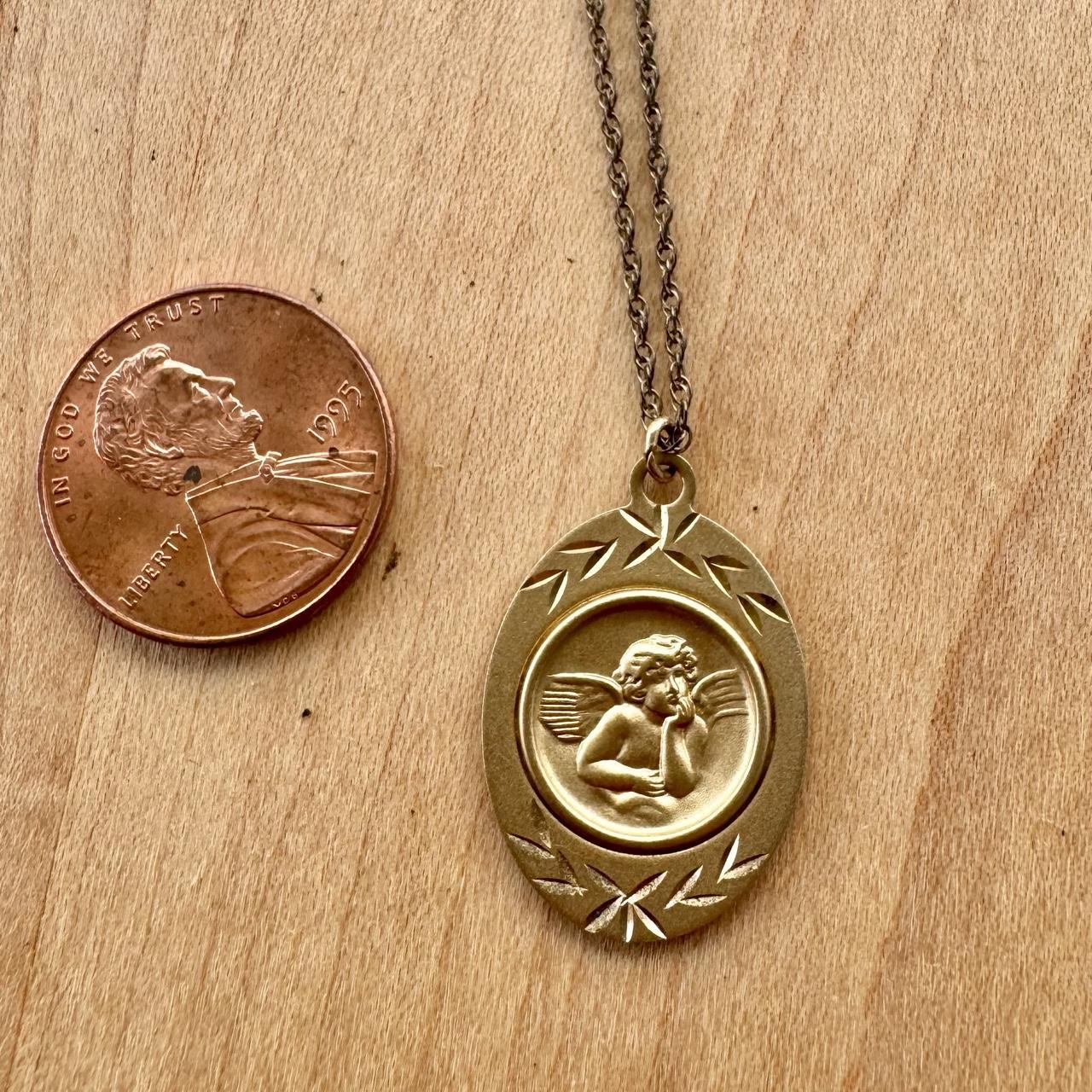 Cherub Pendant - 14K Plated