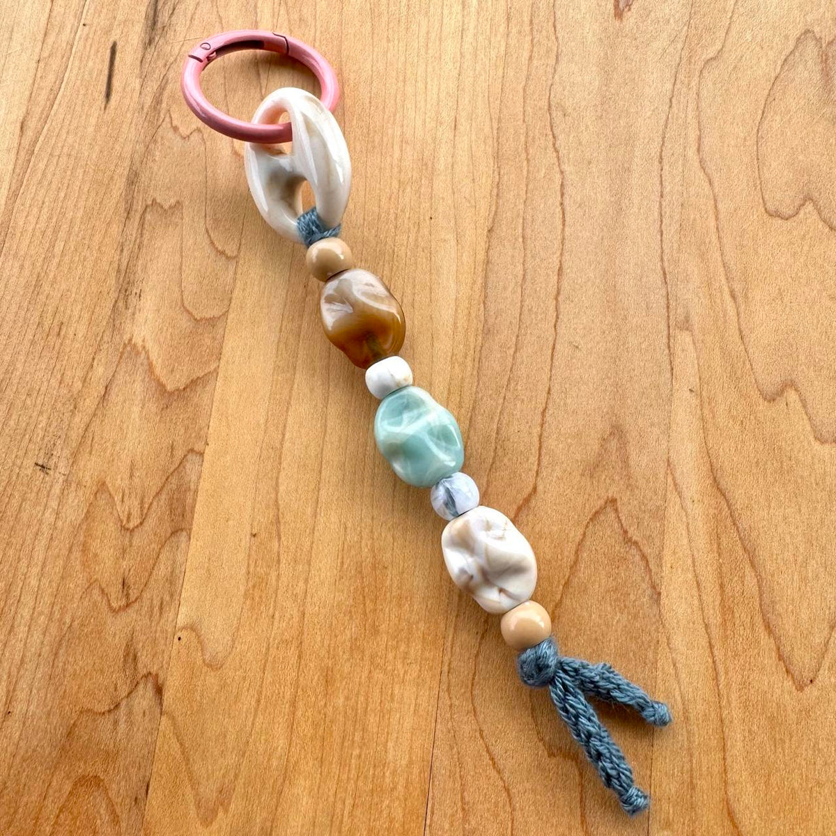 Beaded Bag Charm - Handmade
