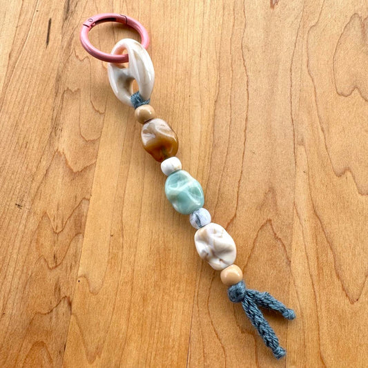 Beaded Bag Charm - Handmade