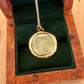Serenity Prayer Coin Pendant - Gold Tone
