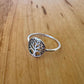 Sz 9.75 Tree of Life Ring - Sterling Silver