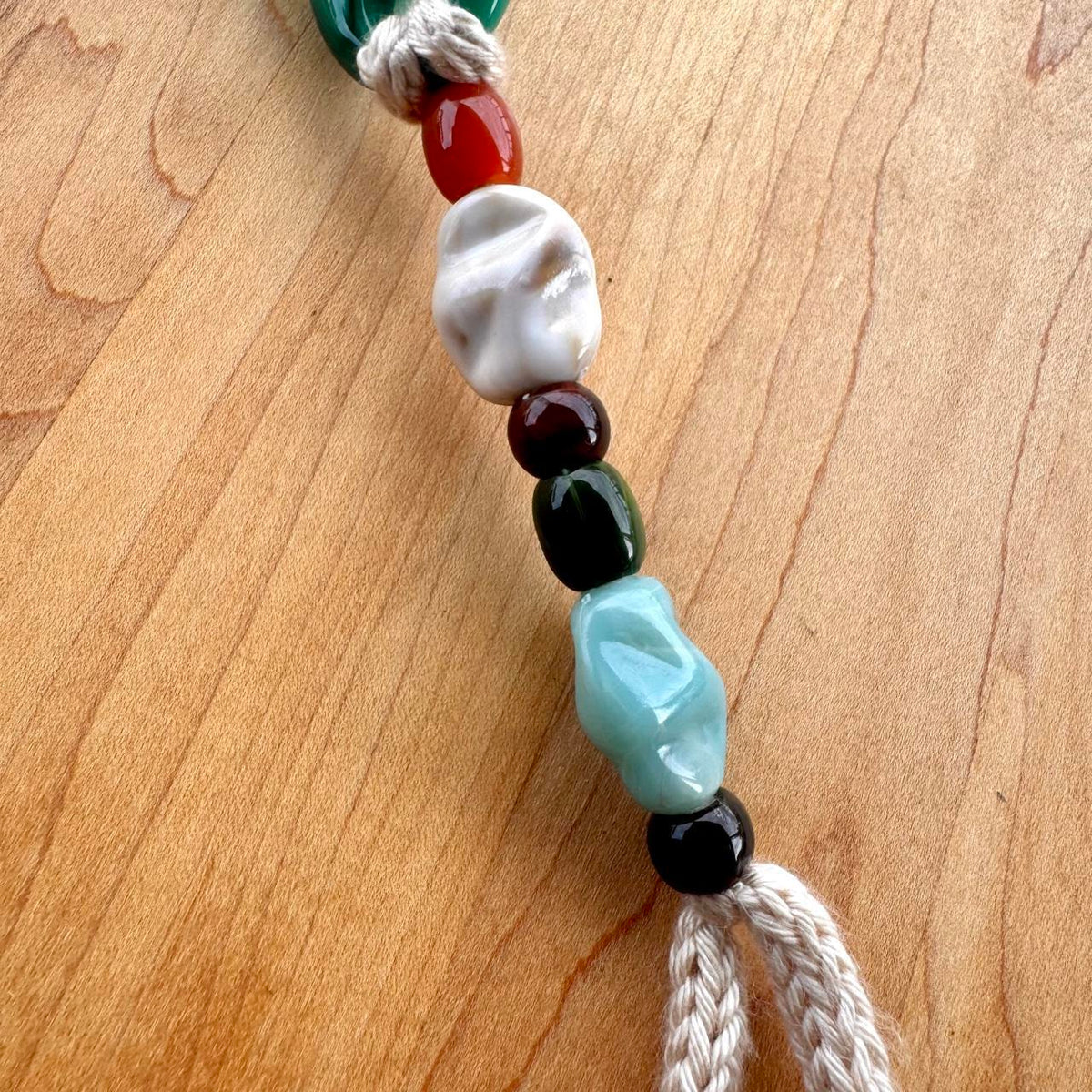 Beaded Bag Charm - Handmade