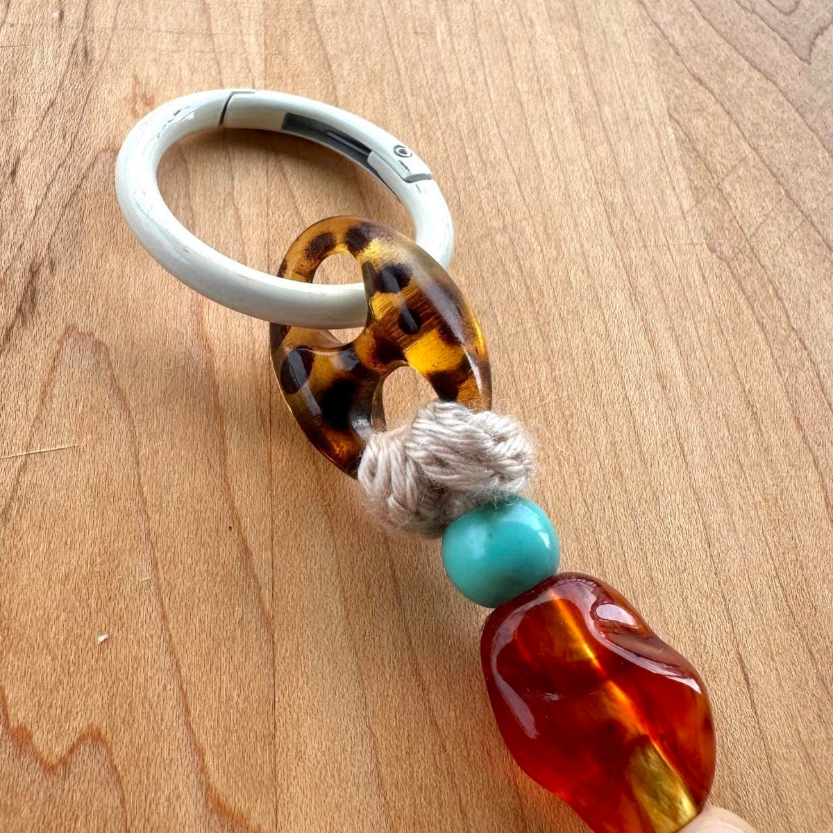 Beaded Bag Charm - Handmade