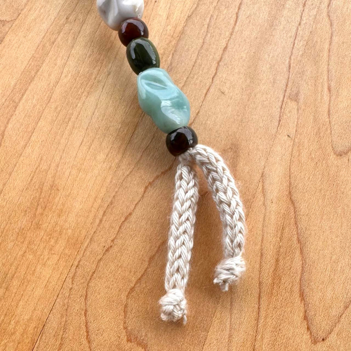 Beaded Bag Charm - Handmade