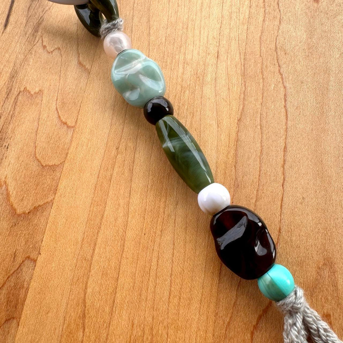 Beaded Bag Charm - Handmade