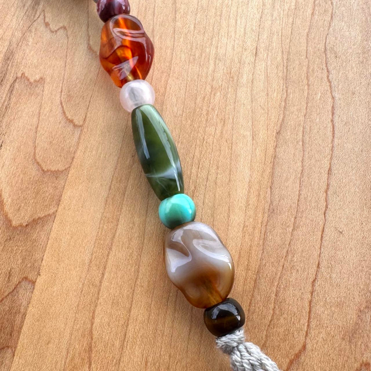 Beaded Bag Charm - Handmade