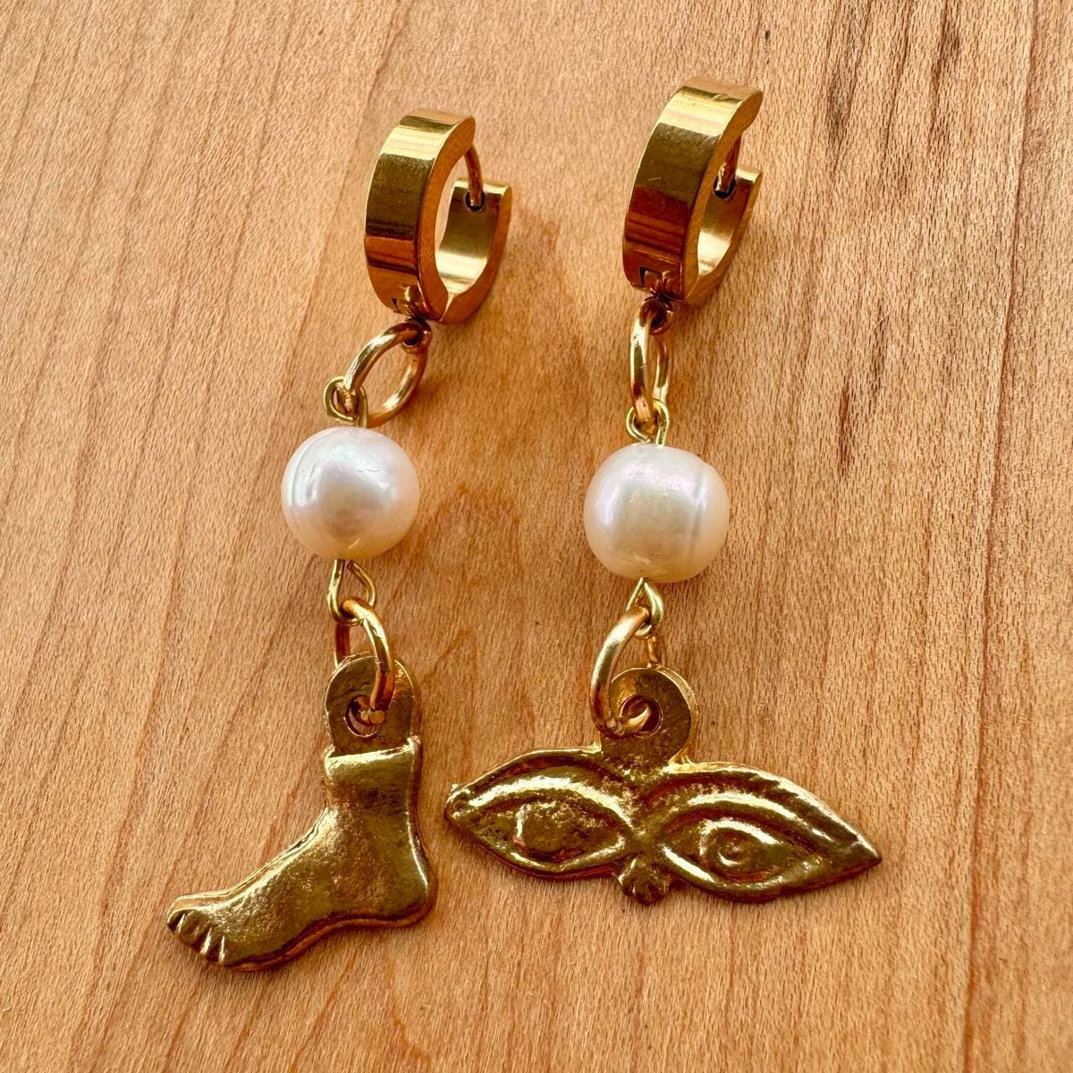 Ojitos Earrings - Handmade