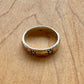 Hand Stamped Sun Ring - Sterling Silver