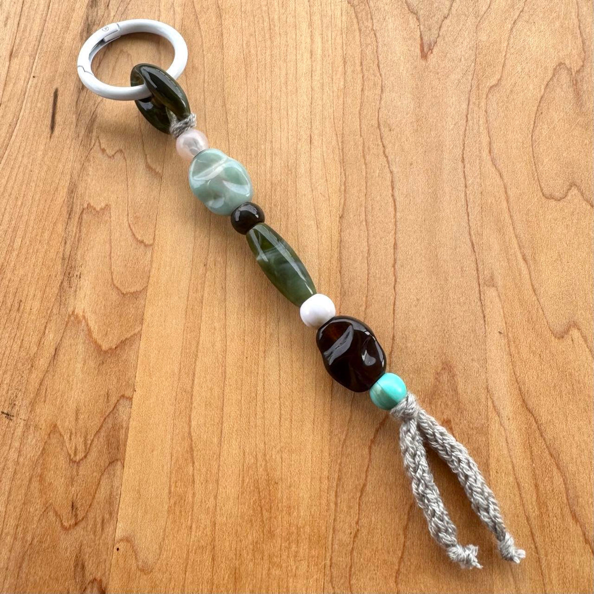 Beaded Bag Charm - Handmade