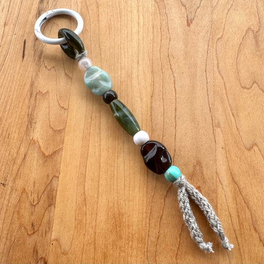 Beaded Bag Charm - Handmade