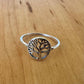 Sz 9.75 Tree of Life Ring - Sterling Silver