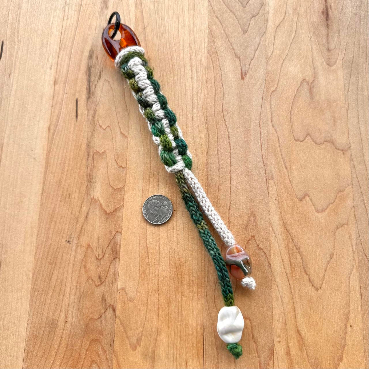 Knotted Bag Charm - Handmade
