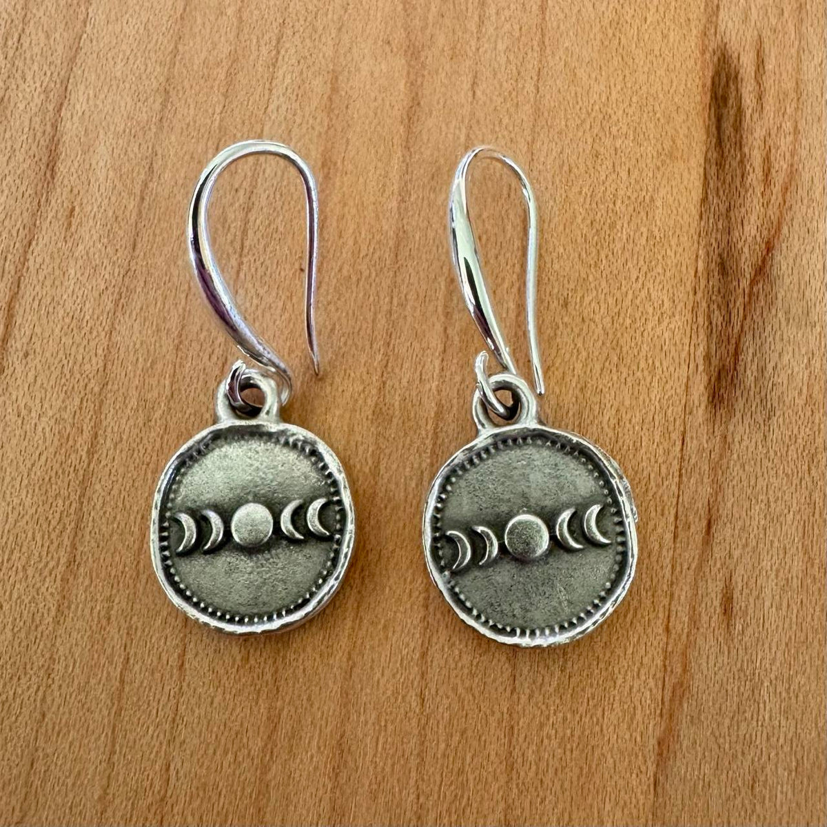 Moon Phase Earrings - Stainless