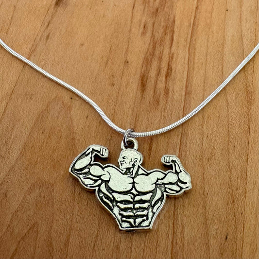 Bodybuilder Pendant Necklace