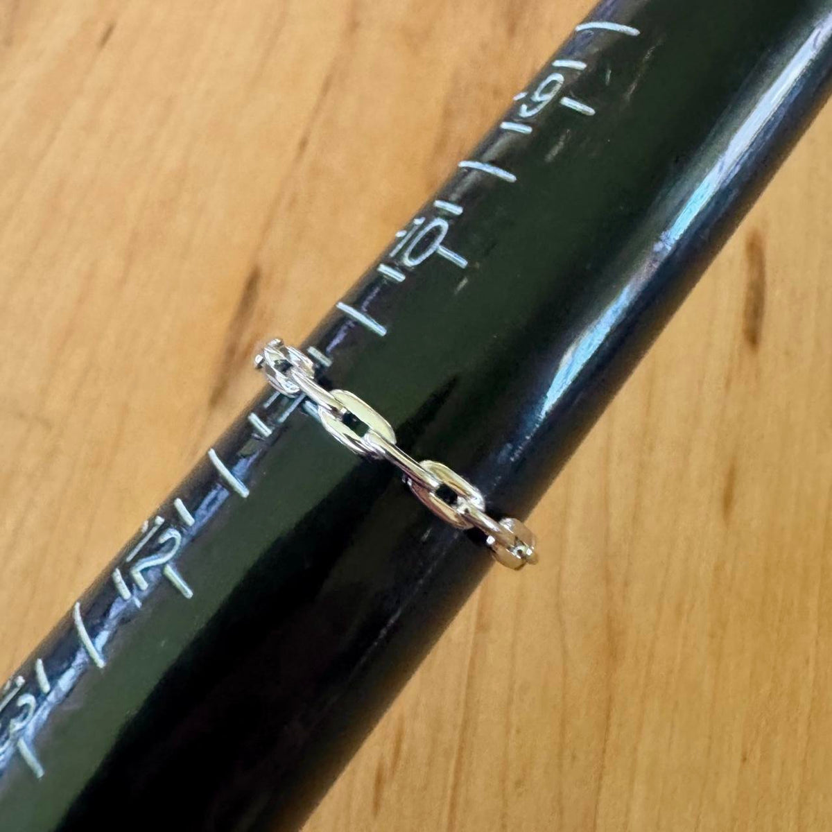 Sz 11 Chain Ring - Sterling Silver