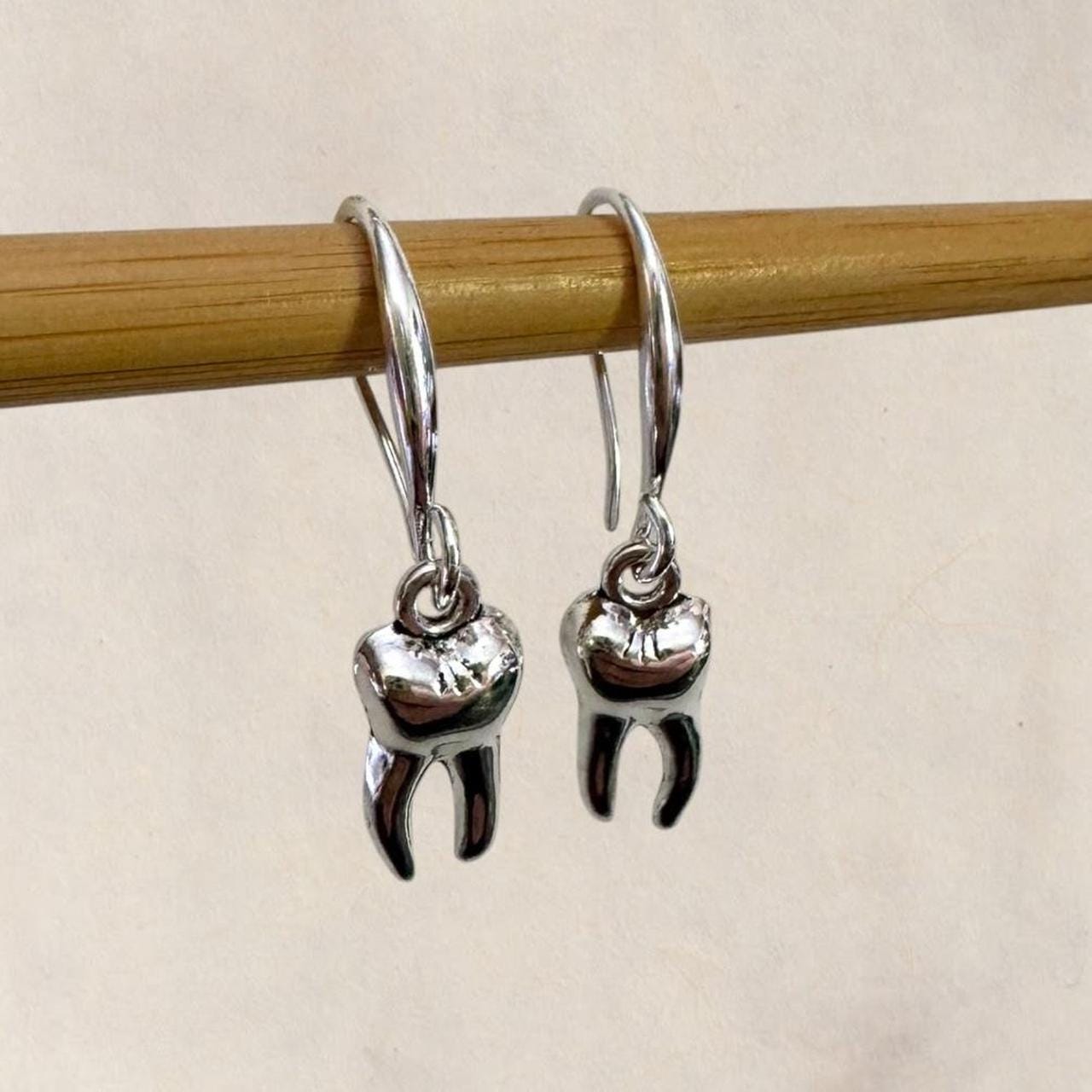 Teeth Earrings - Stainless