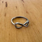 Sz 8 Infinity Ring - Sterling Silver