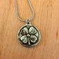 Claddagh & Four Leaf Clover Coin Pendant