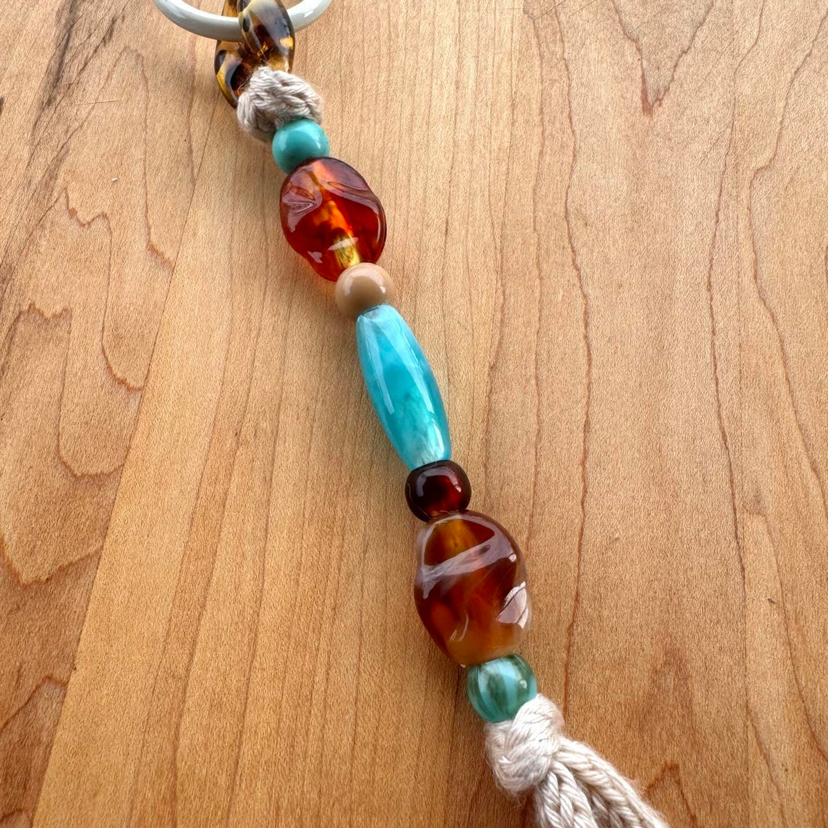 Beaded Bag Charm - Handmade