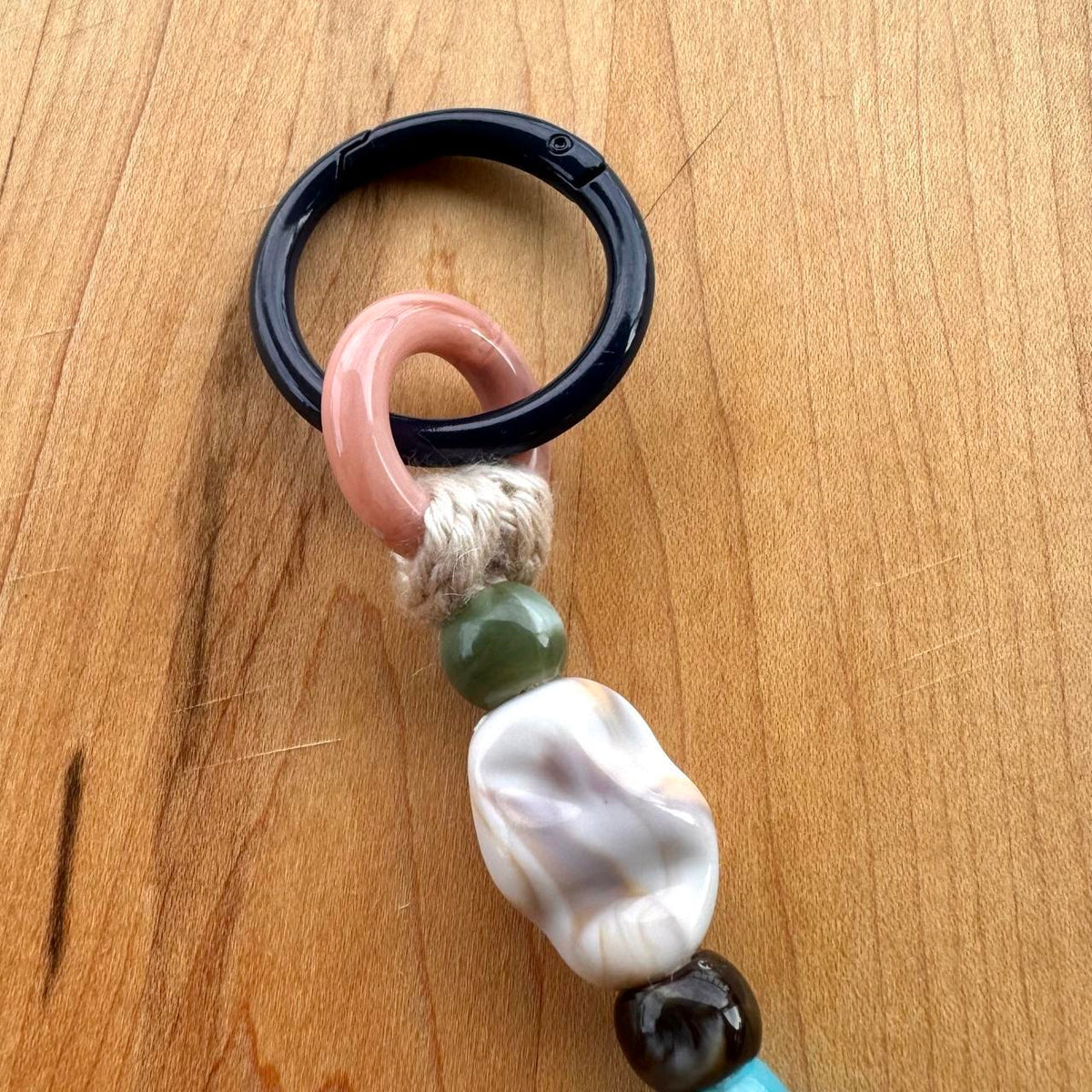 Beaded Bag Charm - Handmade