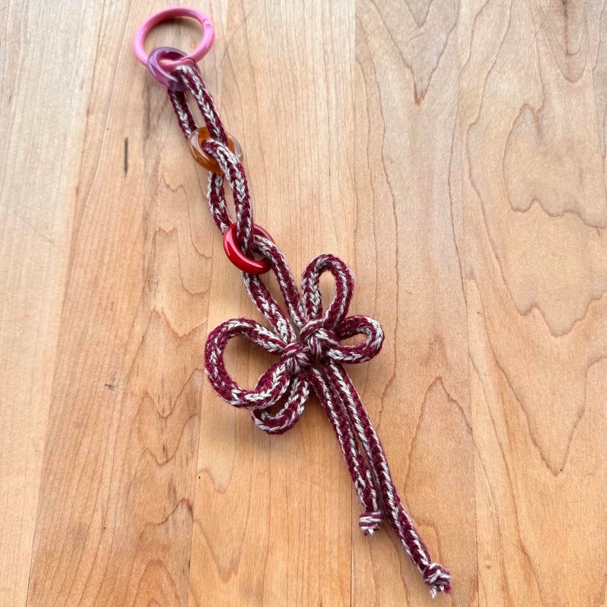 Butterfly Knot Bag Charm - Handmade