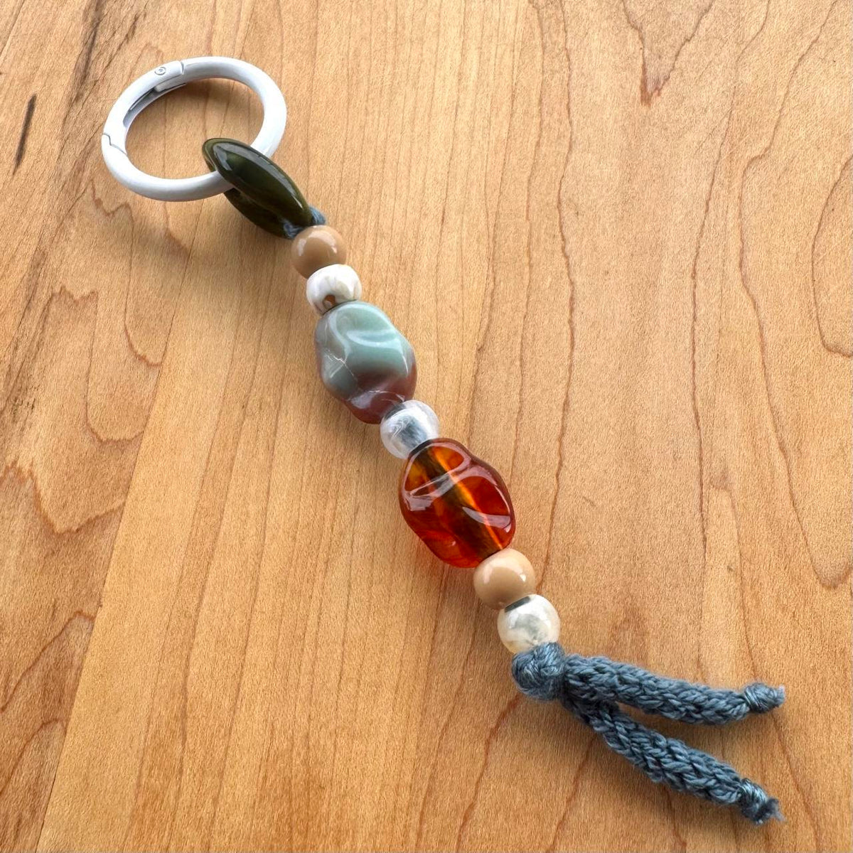 Beaded Bag Charm - Handmade