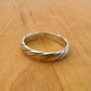 Sz 7 Twisted Band Ring - Sterling Silver