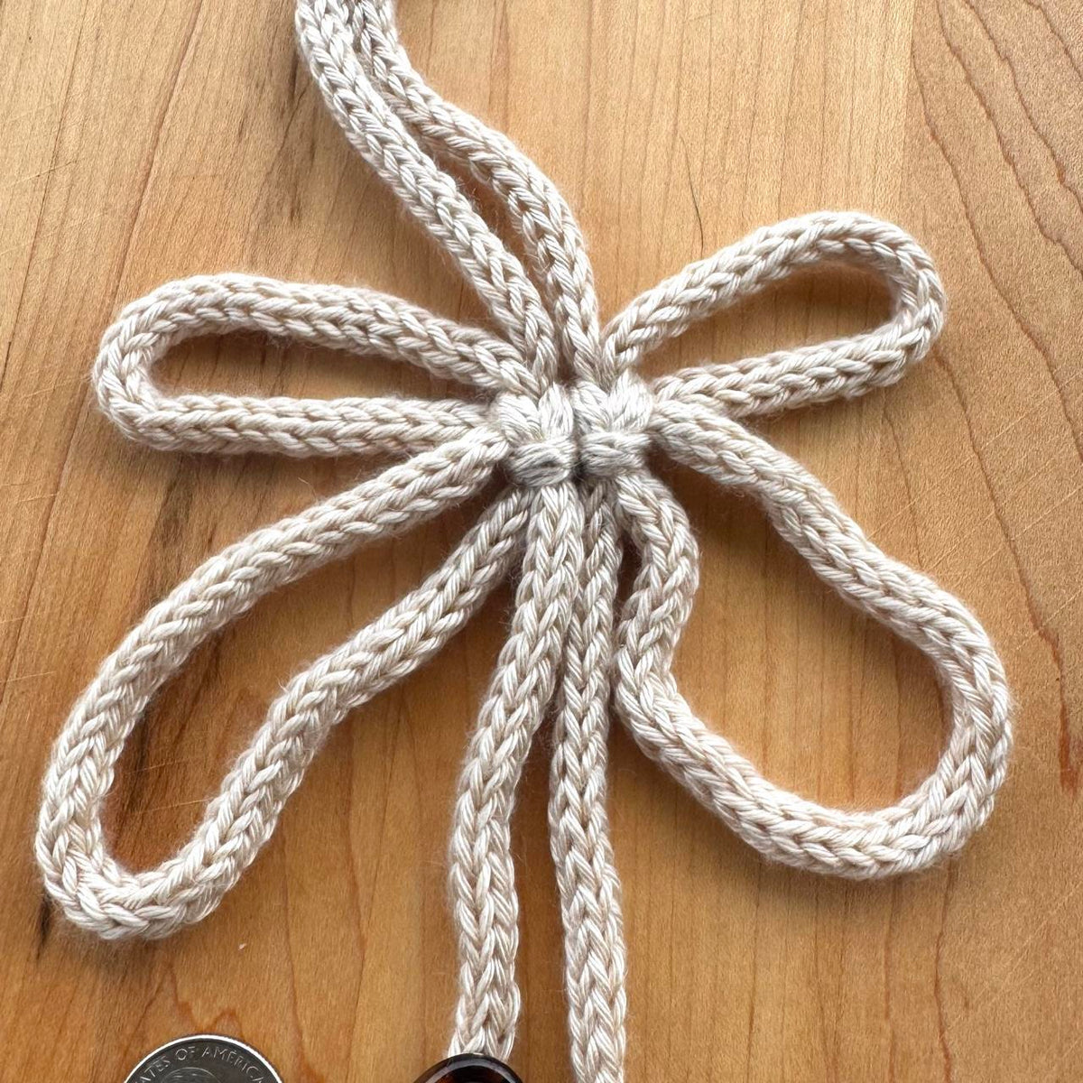 Butterfly Knot Bag Charm - Handmade