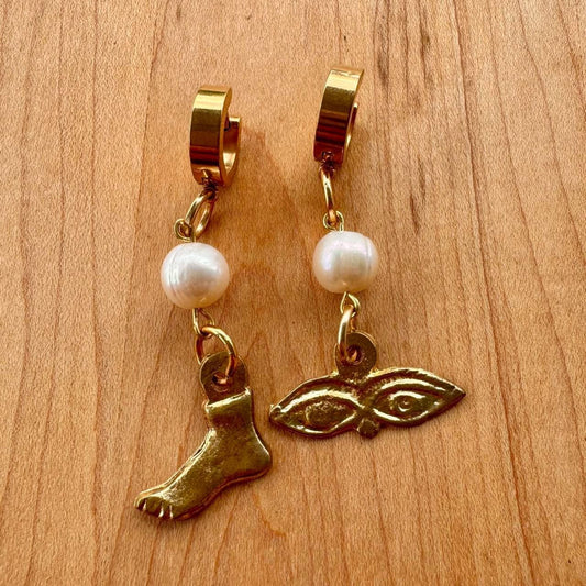 Ojitos Earrings - Handmade