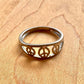 Triple Peace Sign Ring - Sterling Silver
