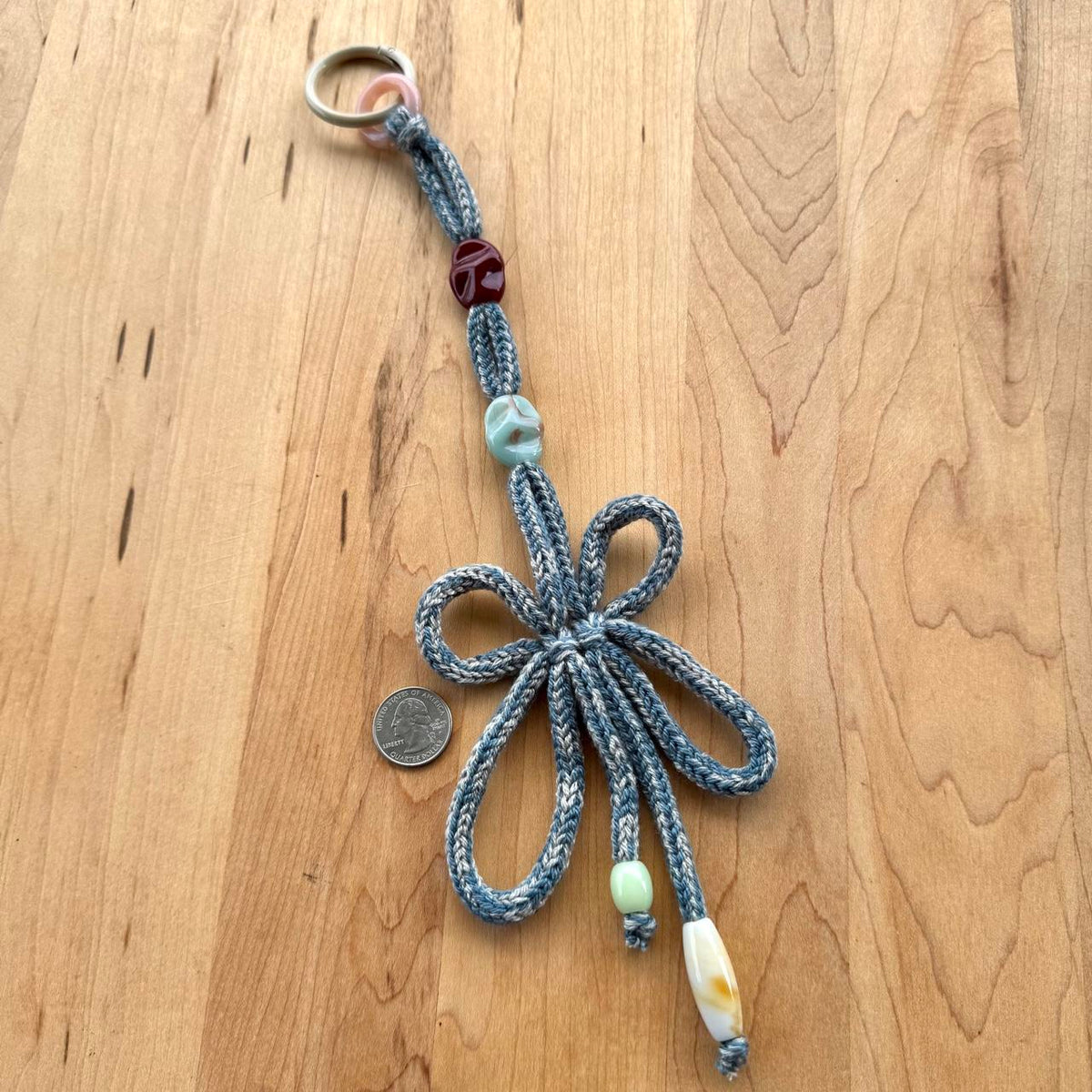 Butterfly Knot Bag Charm - Handmade