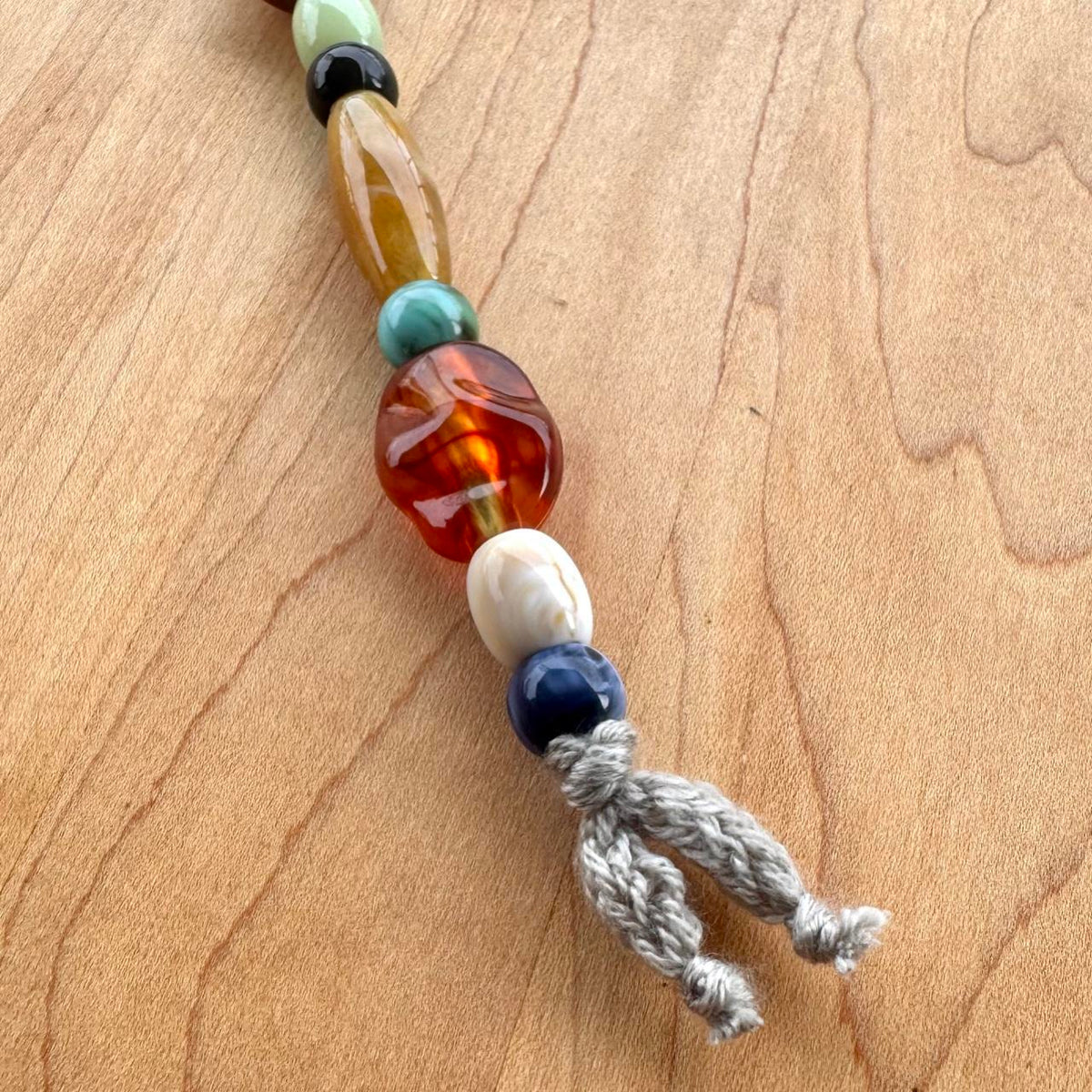 Beaded Bag Charm - Handmade
