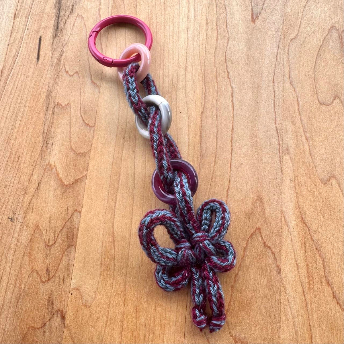 Butterfly Knot Bag Charm - Handmade