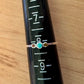 Sz 8 Three Stone Ring - Sterling Silver