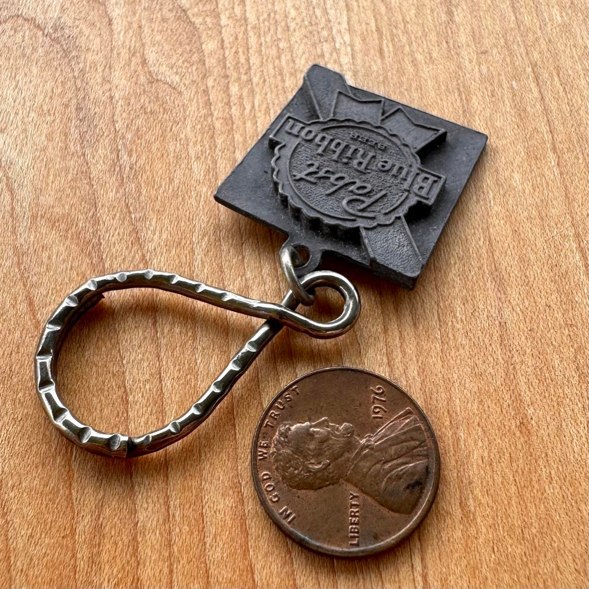 Pabst Blue Ribbon Keychain - Vintage