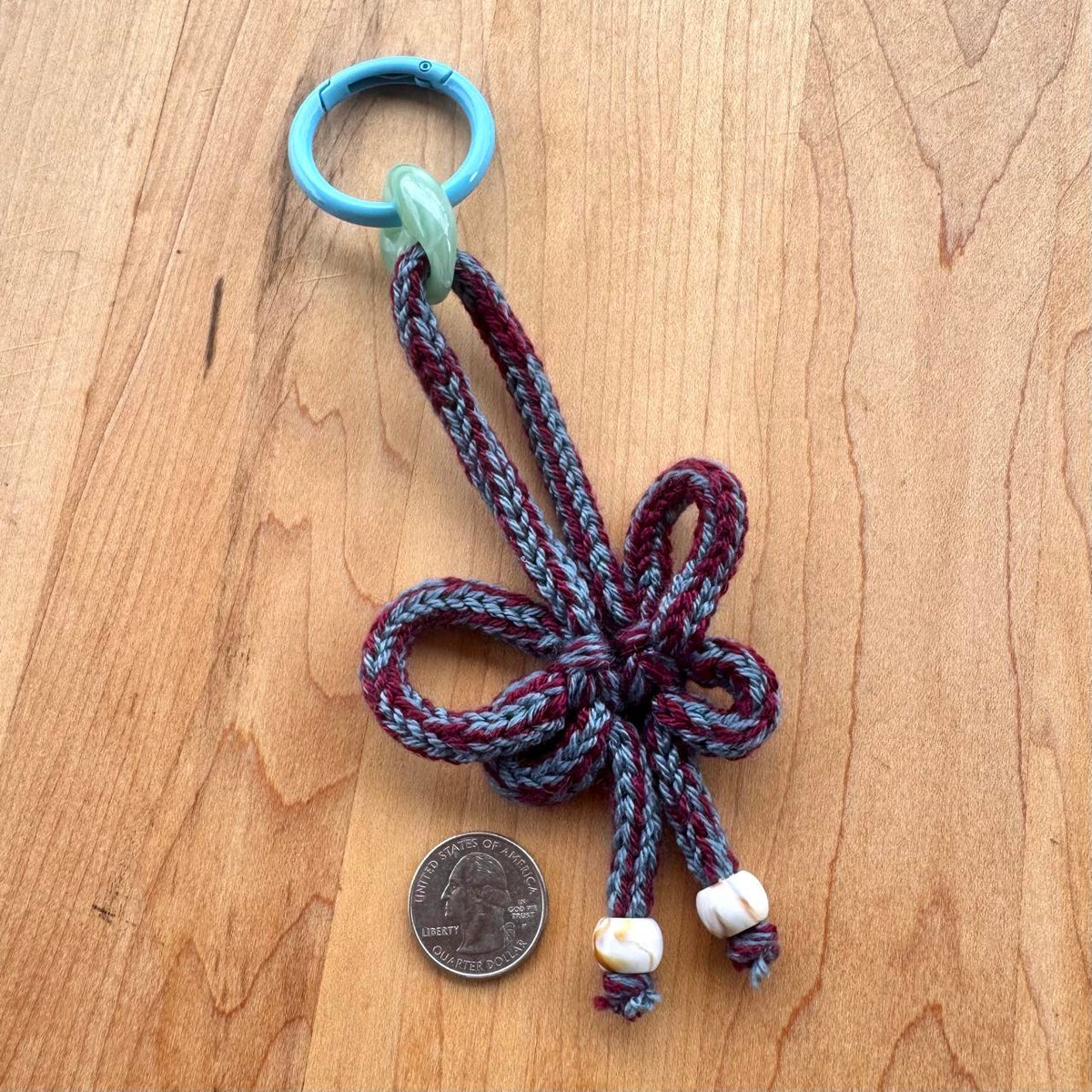 Butterfly Knot Bag Charm - Handmade