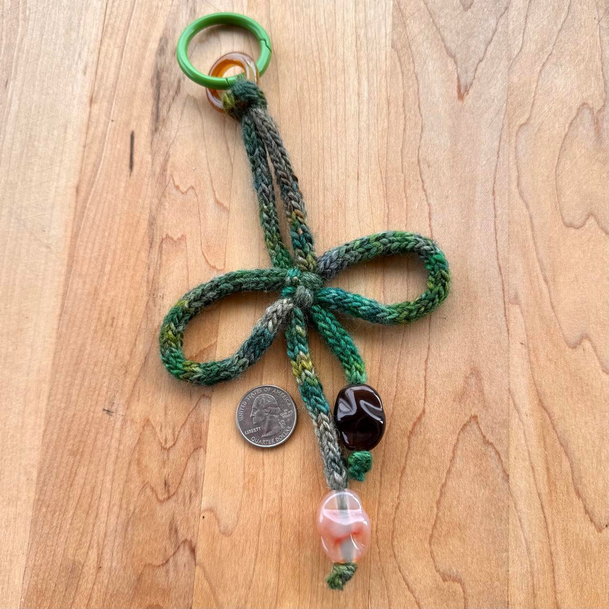 Lucky Knot Bag Charm - Handmade