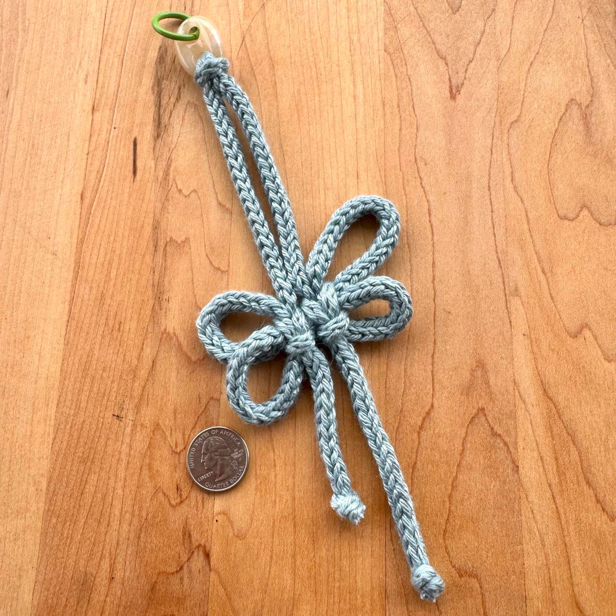 Butterfly Knot Bag Charm - Handmade