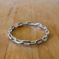 Sz 11 Chain Ring - Sterling Silver