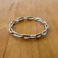 Sz 11 Chain Ring - Sterling Silver